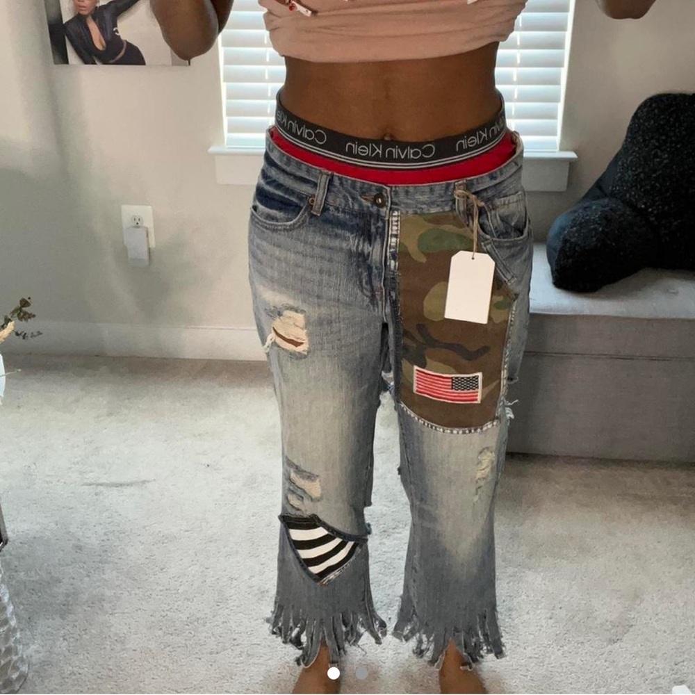 Custom patchwork denim